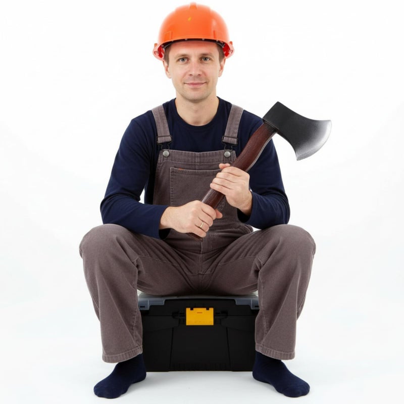 Hsei 2 Pieces Halloween Axe Foam Hatchet Props Trick Props Fake Axes for Halloween Costume - Image 4